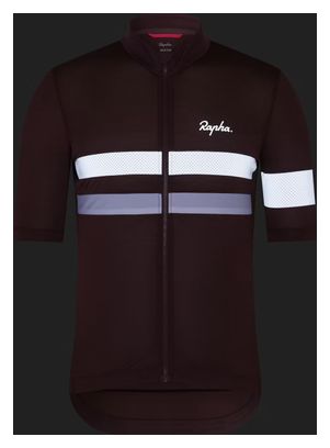Maillot Rapha Brevet Lightweight Violeta/Blanco de manga corta para hombre