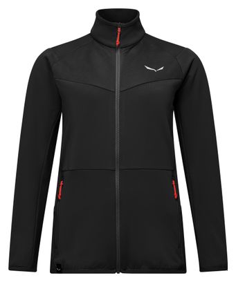 Giacca in pile Salewa Puez Cammino Donna Nero