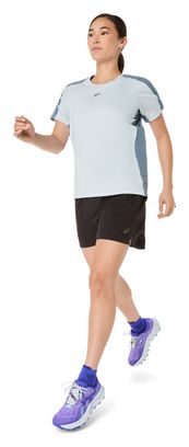 Asics Fujitrail Elite Short Sleeve Shirt, Gray, Women's