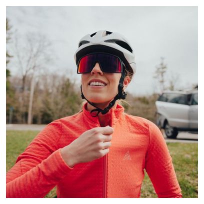 Maglia a maniche lunghe Seton Orange Hot Coral 7Mesh Donna
