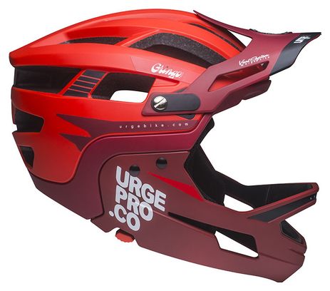 Casco con Mentonera Extraíble URGE Gringo de la Pampa Rojo