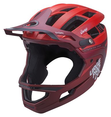 Casco con Mentonera Extraíble URGE Gringo de la Pampa Rojo