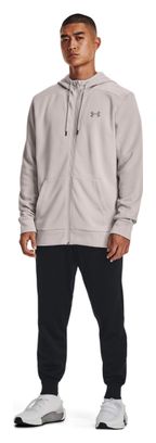 Under Armour Sudadera con cremallera gris para hombre
