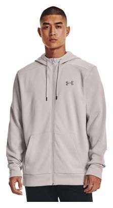 Under Armour Sudadera con cremallera gris para hombre