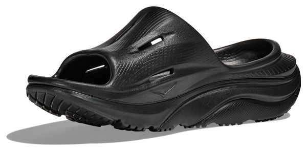 Chaussures de Récupération Unisexe Hoka ORA Recovery Slide 3 Noir