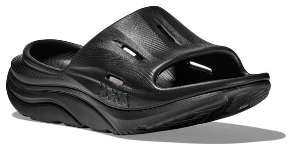 Unisex Recovery Shoes Hoka ORA Recovery Slide 3 Black