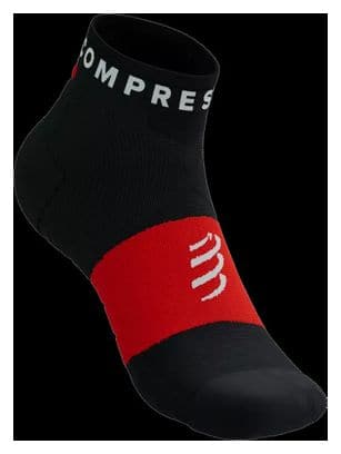 Chaussettes Compressport Ultra Trail Socks V2.0 Low Noir/Rouge