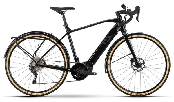 Vélo de Gravel Electrique Raymon GravelRay E 6.5 Street Shimano GRX 11V 410Wh 700mm Noir