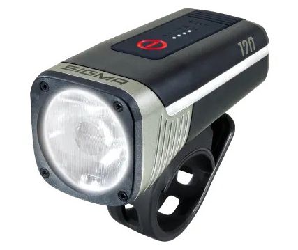 Luz delantera Sigma AURA 120 Link negra