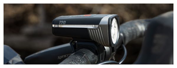 Luz delantera Sigma AURA 120 Link negra