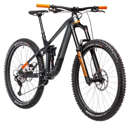 MTB Cube Stereo 170 TM 29 Full Suspension Shimano XT 12S 29'' Grigio Arancio 2021