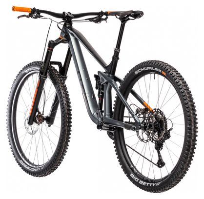 MTB Cube Stereo 170 TM 29 Full Suspension Shimano XT 12S 29'' Grigio Arancio 2021