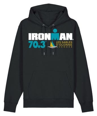 Felpa con cappuccio Ironman 70.3 Les Sables D'Olonne Nero