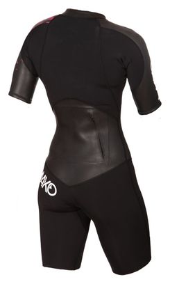 Traje de baño Swimrun Mako LS3 Negro/Rosa para mujer