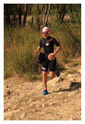 Traje de baño Swimrun Mako LS3 Negro/Rosa para mujer