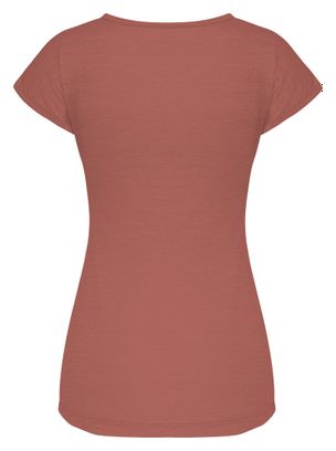 Maglietta Salewa a maniche corte da donna Puez Melange Rosso