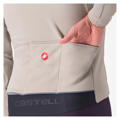 Castelli Heren Espresso Air Beige Lange Mouw Jas
