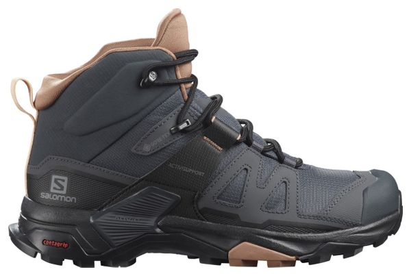 Zapatillas de senderismo para mujer Salomon X Ultra 4 Mid GTX Gris