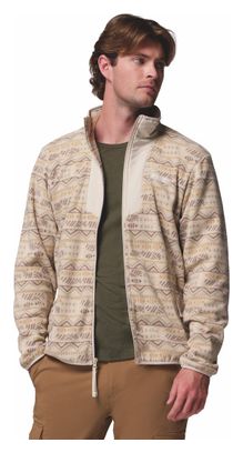 Giacca in pile Columbia Sequoia Grove stampata beige
