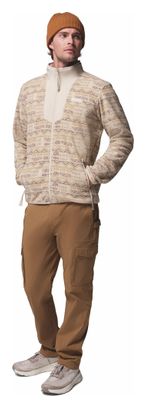 Giacca in pile Columbia Sequoia Grove stampata beige