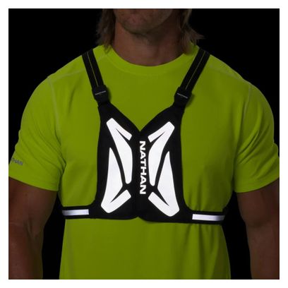 Gilet de Sécurité Nathan Laser Light Web Noir/Réflechissant
