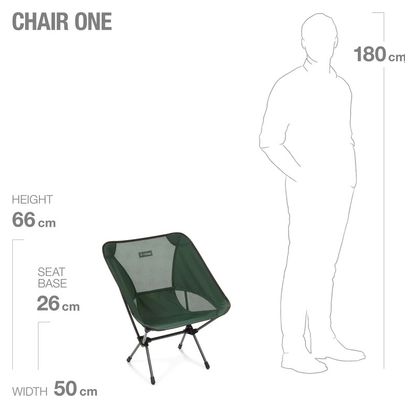 Klappstuhl Ultraleichter Helinox Chair One Grün