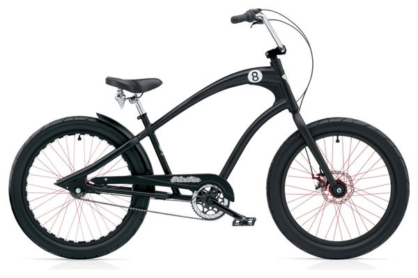 ELECTRA Vélo Complet Beach Cruiser STRAIGHT 8 8I Noir