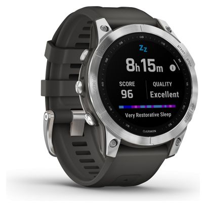 Garmin Fenix 7 Orologio sportivo argento / nero