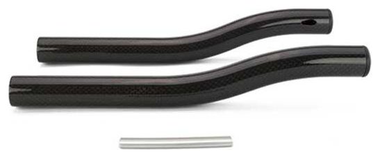 Utilice extensiones Tri S-Bend Carbon 240 mm negras