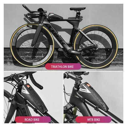 Sacoche de cadre 0 5 L pour vélo de route  VTT et triathlon
