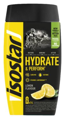 Isostar Hydrate &amp; Perform Lemon Energy Drink 560g + 500mL bottle