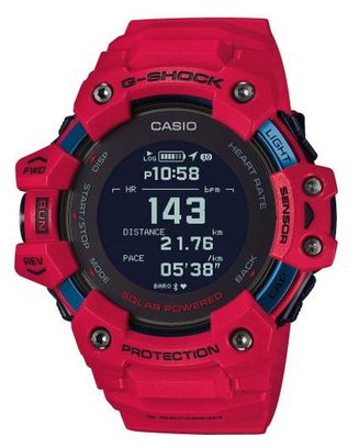 Orologio Casio G-SHOCK G-Squad HR GBD H1000 rosso