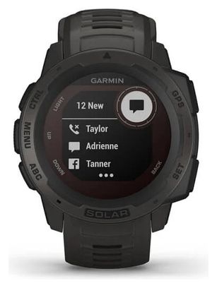 Garmin Instinct Solar GPS Uhr Graphitgrau