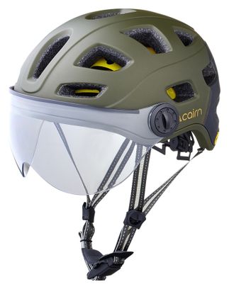 Cairn Quartz Visor Led Usb Mips Khaki Urban Helmet