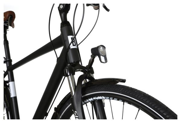 Bicicleta de ciudad Bicyklet Léon Shimano Acera/Altus 8V 700 mm Negra
