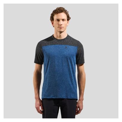 T-Shirt VTT Odlo X-Alp Linencool Noir/Bleu