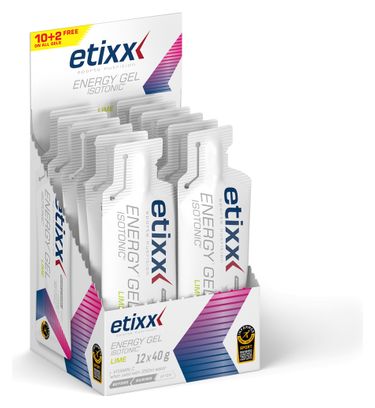 Etixx Gel énergétique Isotonic Citron Vert 12x40g
