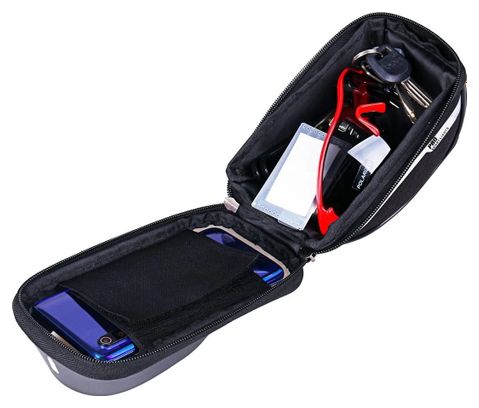 Sac De Guidon Amovible Vélo Avec Support Pour Téléphone Bleu