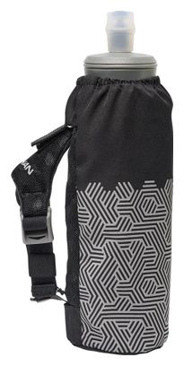Nathan Hypernight Pinnacle Flask + Soporte 420ml Negro/Reflejo