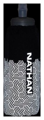 Nathan Hypernight Pinnacle Flask + Soporte 420ml Negro/Reflejo