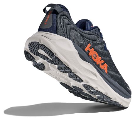 Zapatillas de running Hoka Gaviota 6 azul/naranja para hombre