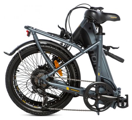 Moma Bikes Bicicleta Electrica Plegabe, Ebike 20PRO, Alu. Shimano 7V Bat. Ion Litio integrada y extraible de 48V 13Ah