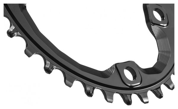 Plateau Ovale Narrow Wide AbsoluteBlack 96BCD pour Transmissions Shimano 12V Noir