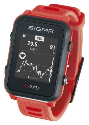 Sigma iD.TRI GPS Uhr Rot