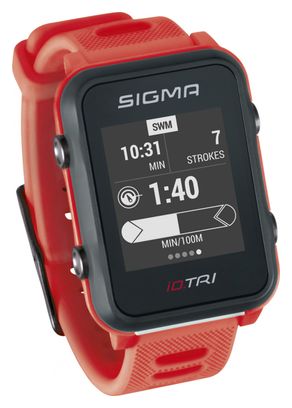 Sigma iD.TRI GPS Uhr Rot