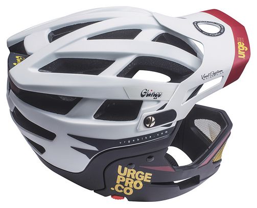 Casque avec Mentonière Amovible URGE Gringo de la Sierra Blanc / Noir