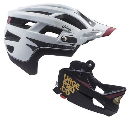 Casque avec Mentonière Amovible URGE Gringo de la Sierra Blanc / Noir