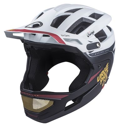 Casque avec Mentonière Amovible URGE Gringo de la Sierra Blanc / Noir