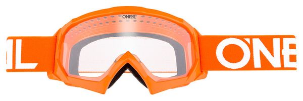 Masque Enfant Oneal B-10 Solid Orange Ecran Transparent