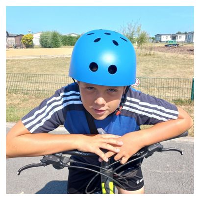 Casque de cyclisme pour enfants - Bleu Mat